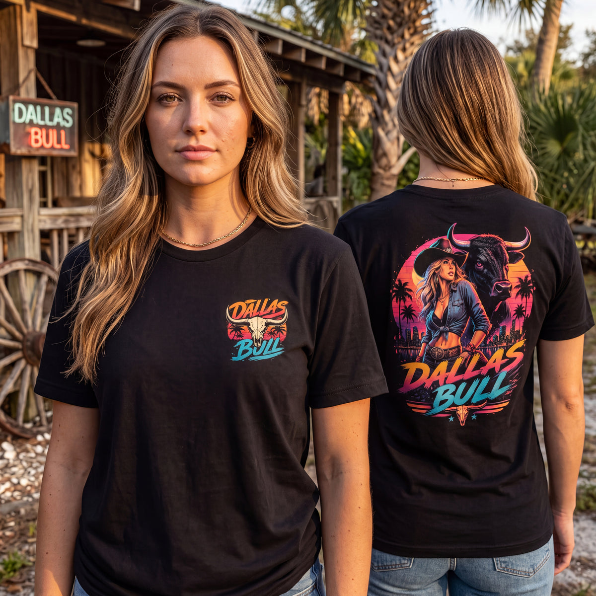 Dallas Bull Vice Vibes Comfort Colors® T-Shirt 072