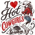 I Love Hot Cowgirls  Comfort Colors® T-Shirt 009
