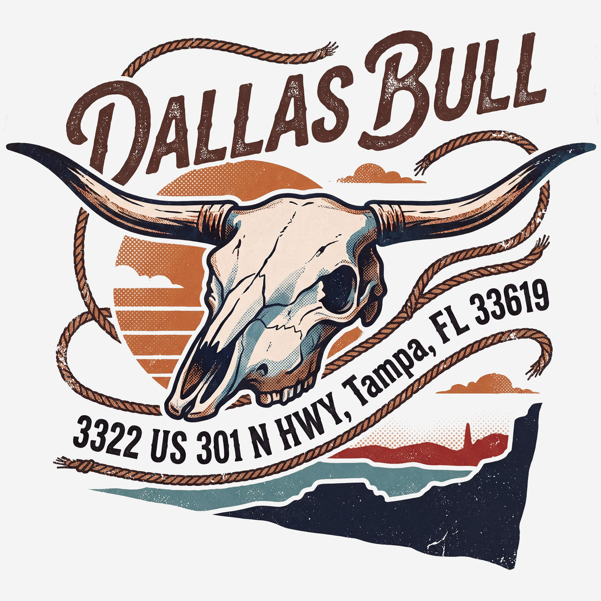 Dallas Bull 3322 US 301 N Hwy Comfort Colors® T-Shirt 044
