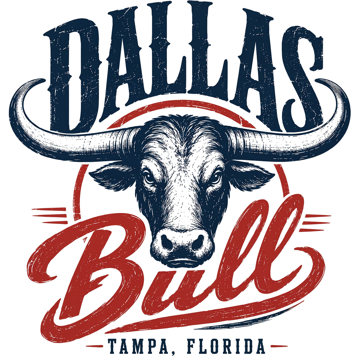 Dallas Bull Classic Style Comfort Colors® T-Shirt 055