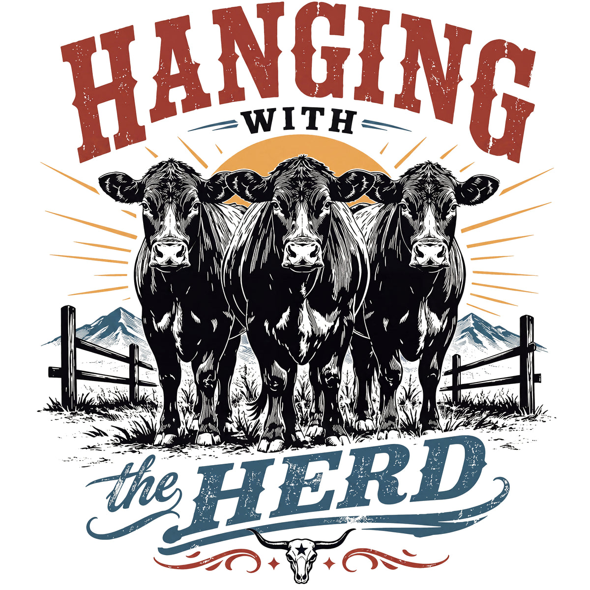 Hanging With the Herd Comfort Colors® T-Shirt 058