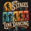 The 5 Stages of Line Dancing Comfort Colors® T-Shirt 024