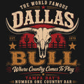 Dallas Bull World Famous Comfort Colors® T-Shirt 040