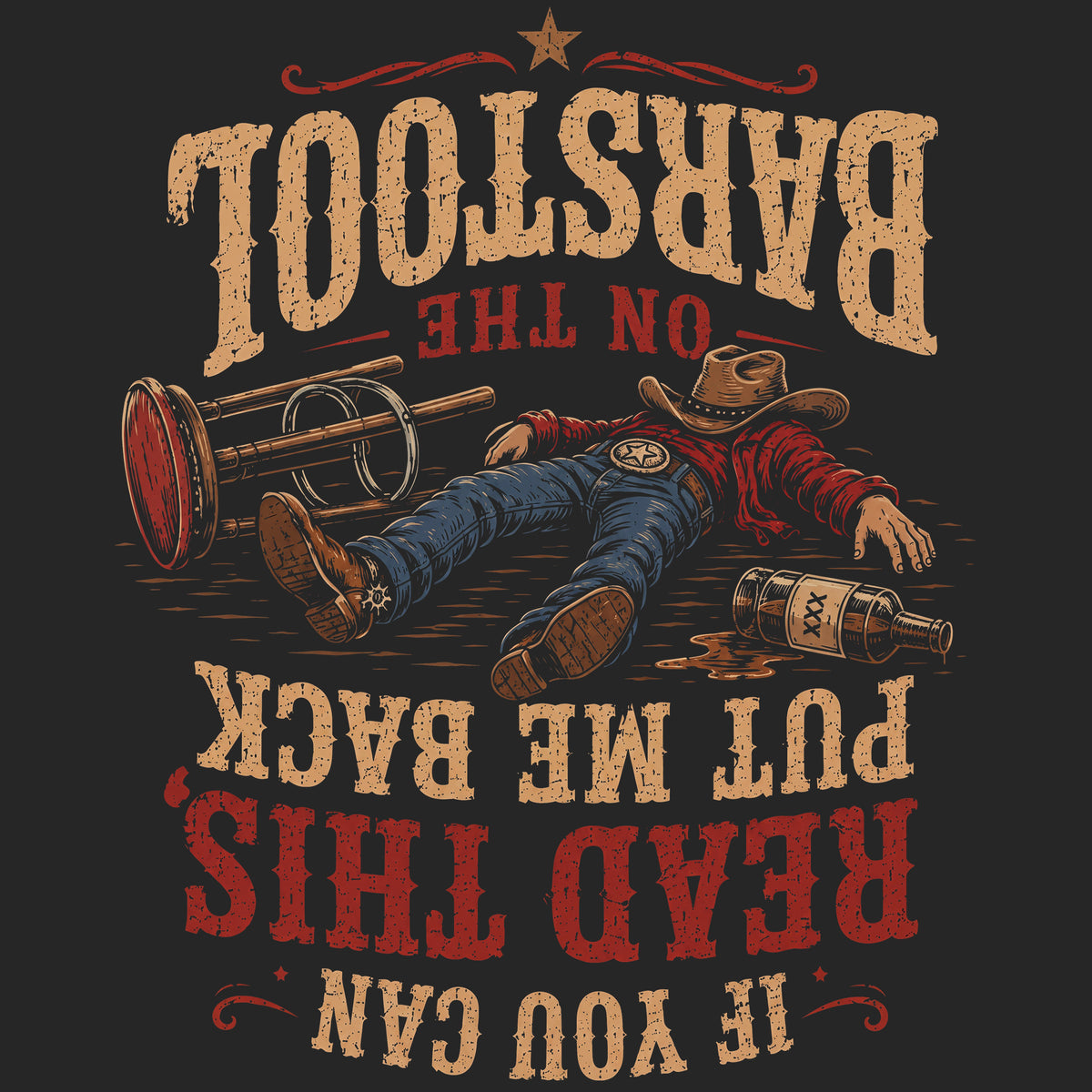 If You Can Read This, Put Me Back on the Barstool Comfort Colors® T-Shirt 015