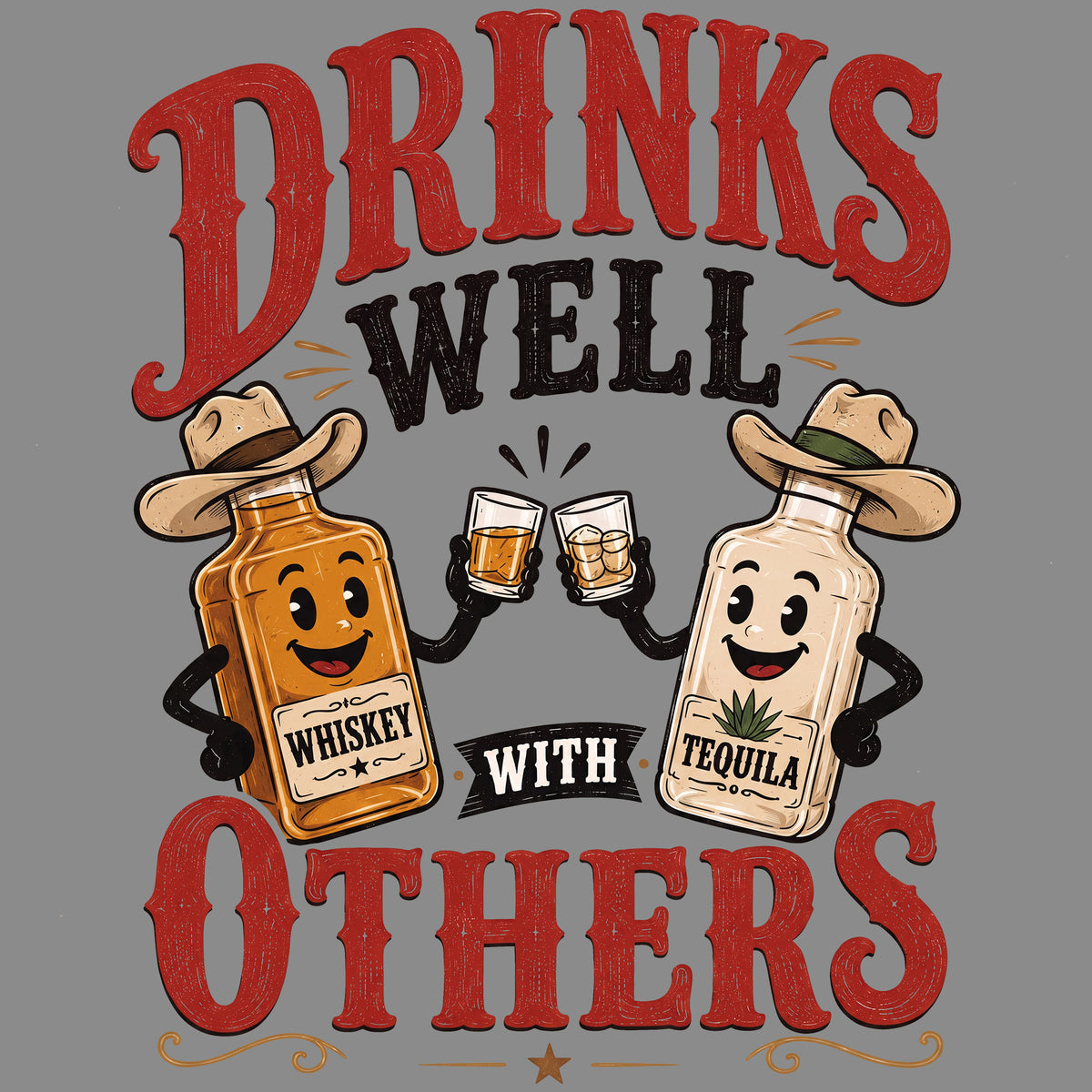 Drinks Well With Others Comfort Colors® T-Shirt 021