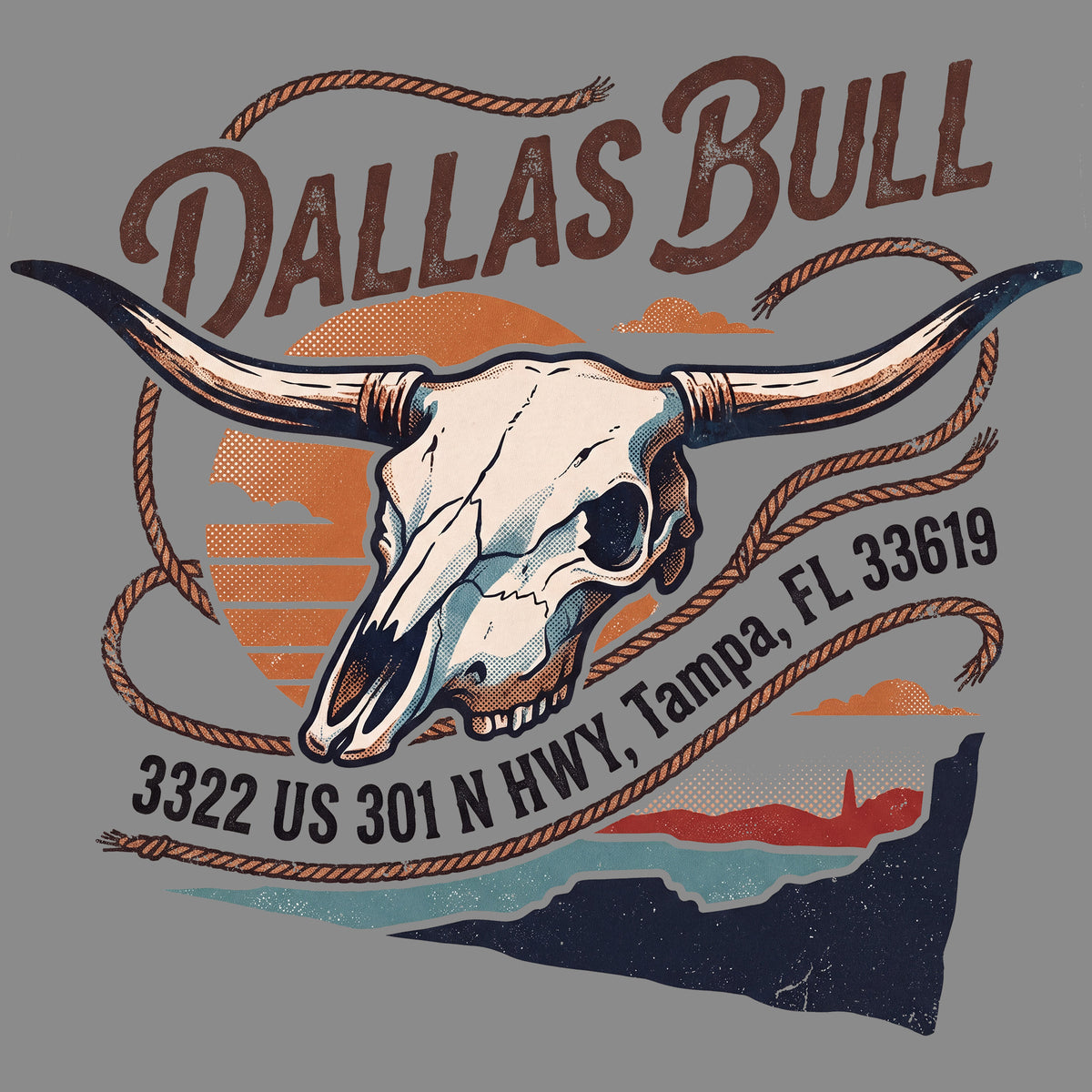 Dallas Bull 3322 US 301 N Hwy Comfort Colors® T-Shirt 044