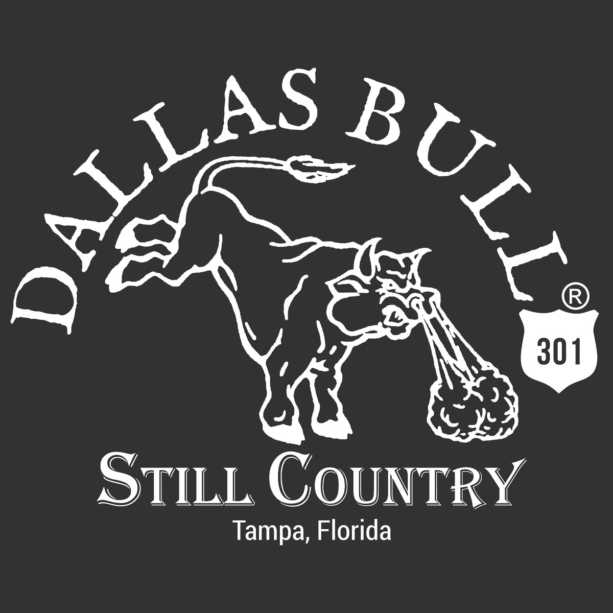 Dallas Bull Trademark Logo Corner Comfort Colors® T-Shirt 069