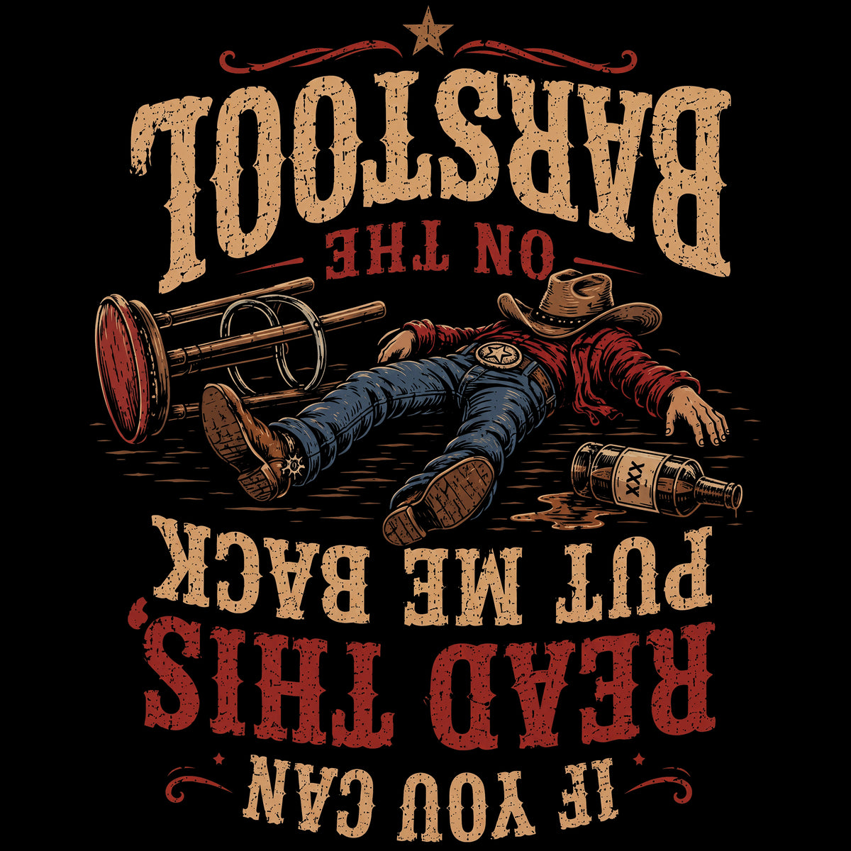 If You Can Read This, Put Me Back on the Barstool Comfort Colors® T-Shirt 015
