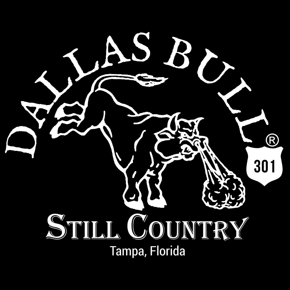 Dallas Bull Trademark Logo Corner Comfort Colors® T-Shirt 069